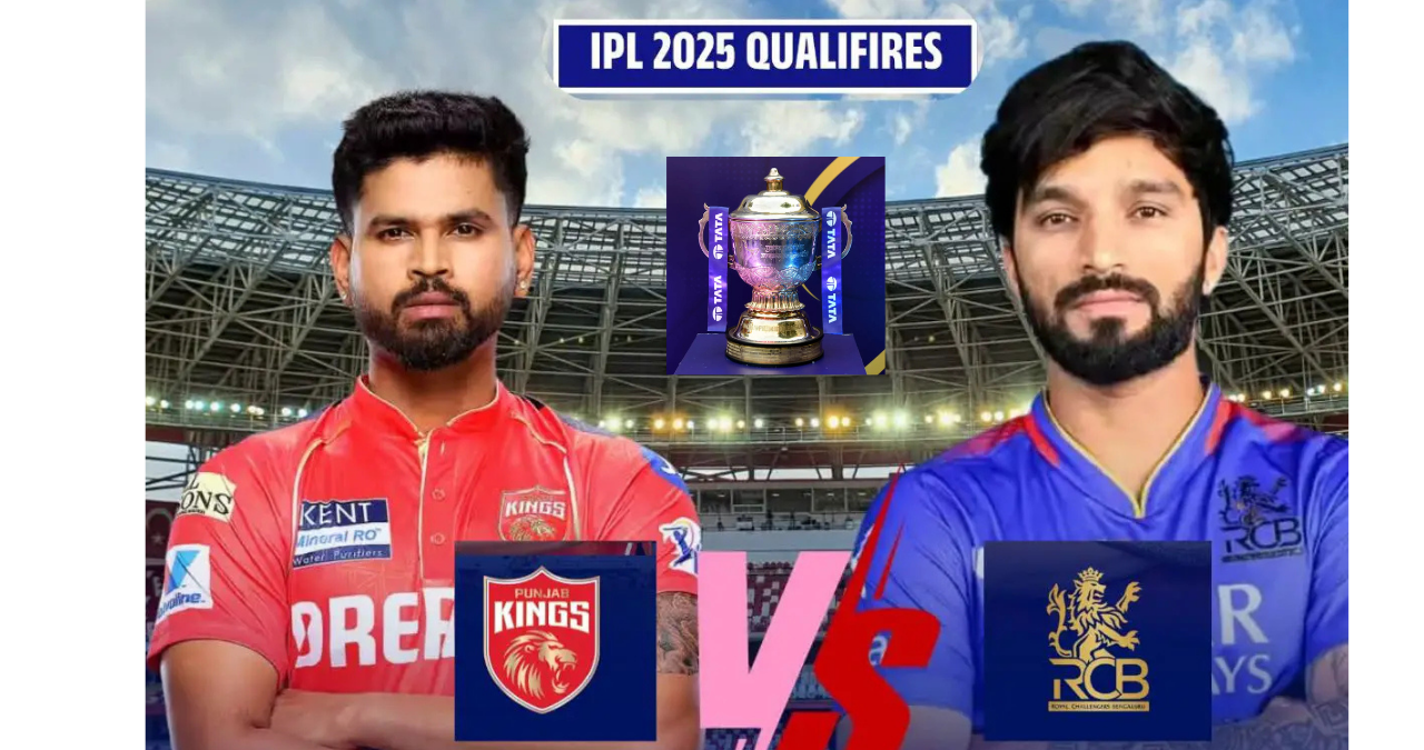 Qualifier 1 IPL 2025 कप्तान रजत पाटीदार और श्रेयस अय्यर मुल्लनपुर स्टेडियम में टॉस के समय – IPL 2025 फाइनल की जंग